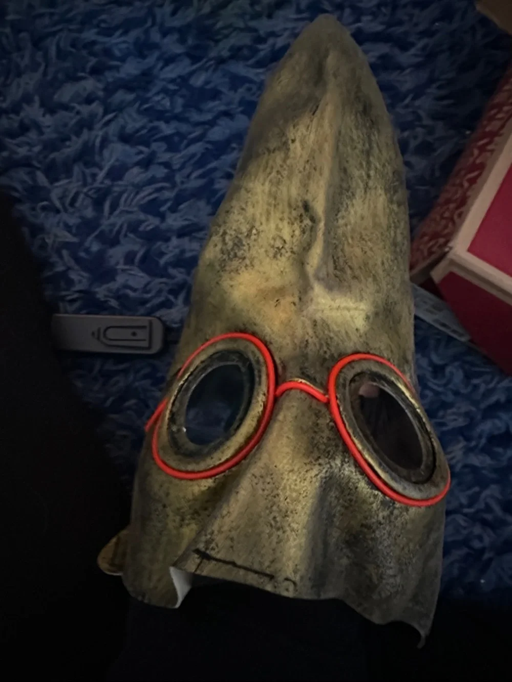 VR/AR Accessory Mask - Green with Red Trim